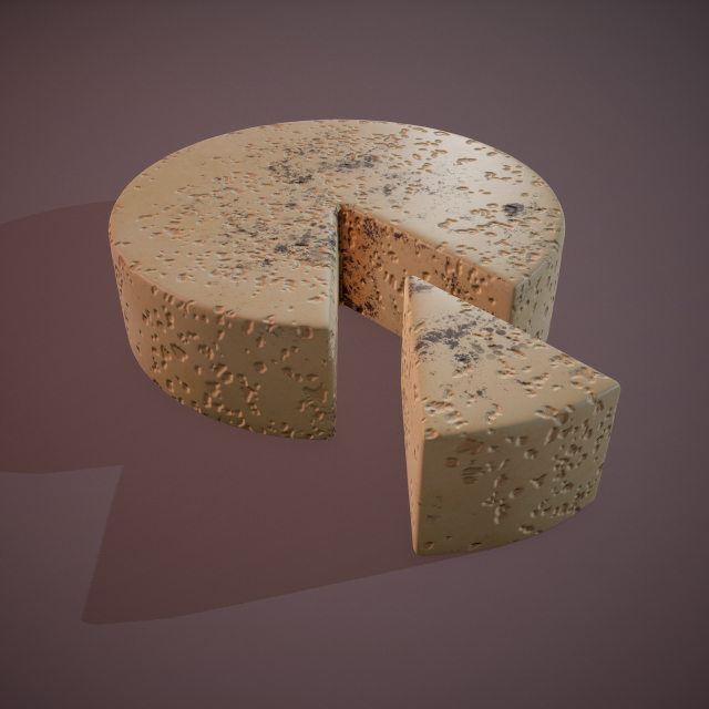 Gorgonzola cheese Model 3D .c4d .max .obj .3ds .fbx .stl .blend 