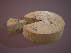 Gorgonzola cheese Model 3D