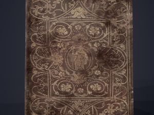 Medieval books row 1 design 1 3D Model