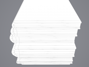 Medieval books row 1 design 1 3D Model