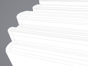Medieval books row 1 design 1 3D Model