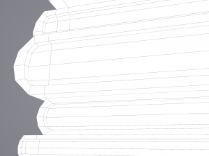 Medieval books row 1 design 1 3D Model