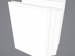 Medieval books row 1 design 1 3D Model