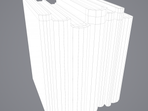 Medieval books row 1 design 1 3D Model