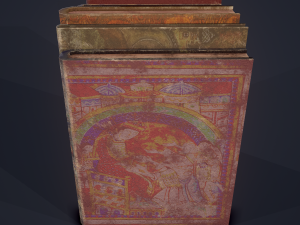 Medieval books row 1 design 2 3Dモデル