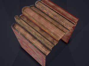 Medieval books row 1 design 2 3Dモデル