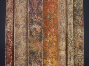 Medieval books row 1 design 2 3Dモデル