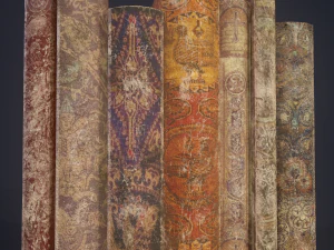 Medieval books row 1 design 2 3D Model