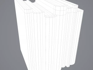 Medieval books row 1 design 2 3D Model