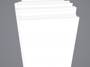 Medieval books row 1 designs 1 and 2 3D Model