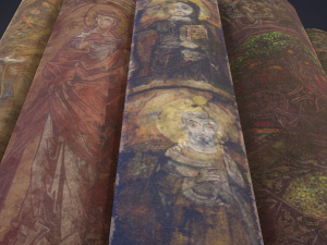 Medieval books row 2 designs 1 3D Model