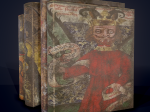 Medieval books row 2 designs 2 3D Model