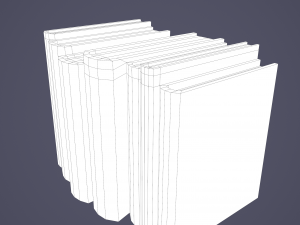 Medieval books row 2 designs 2 3D Model