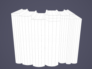 Medieval books row 2 designs 2 3D Model