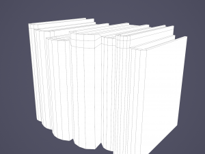 Medieval books row 2 designs 2 3D Model