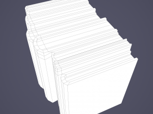 Medieval books row 2 designs 2 3D Model