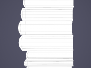 Medieval books row 2 designs 2 3D Model