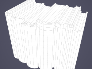 Medieval books row 2 designs 2 3D Model