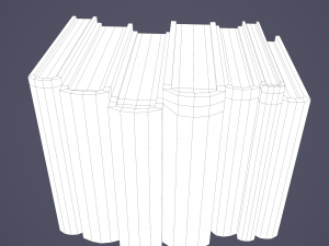Medieval books row 2 designs 1 and 2 3D Model