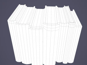 Medieval books row 2 designs 1 and 2 3D Model