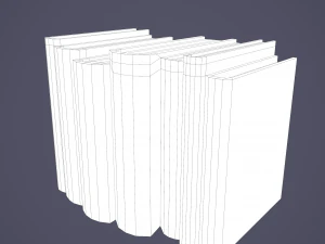 Medieval books row 2 designs 1 and 2 3D Model