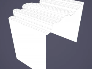 Medieval books row 2 designs 1 and 2 3D Model