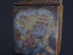 Medieval books row 3 design 2 3D Model