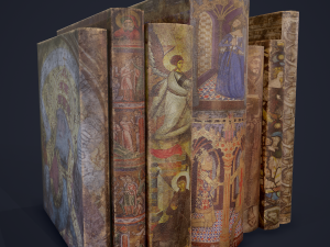 Medieval books row 3 design 2 3D Model