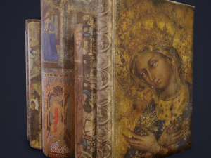 Medieval books row 3 design 2 3D Model