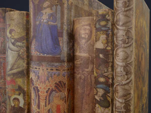 Medieval books row 3 design 2 3D Model