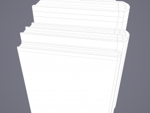 Medieval books row 3 design 2 3D Model
