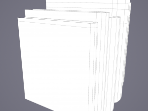 Medieval books row 3 design 2 3D Model