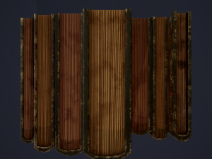 Medieval books row 3 design 3 3D Model