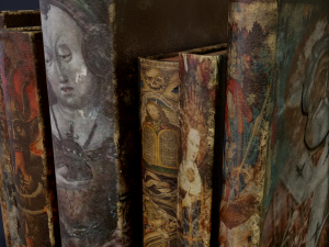 Medieval books row 3 design 3 3D Model