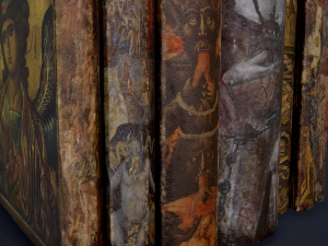 Medieval books row 3 design 3 3D Model