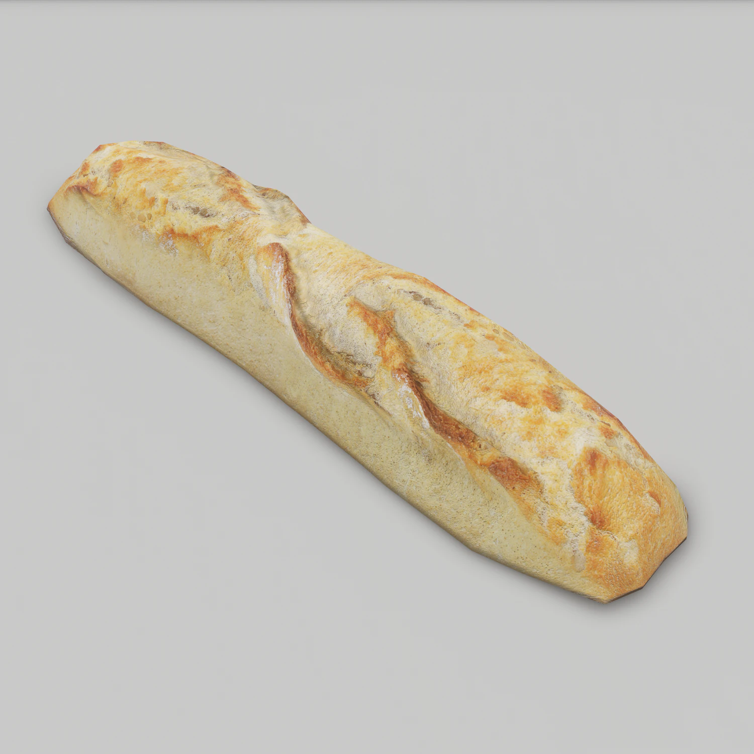 baguette 3D Model .c4d .max .obj .3ds .fbx .stl .blend