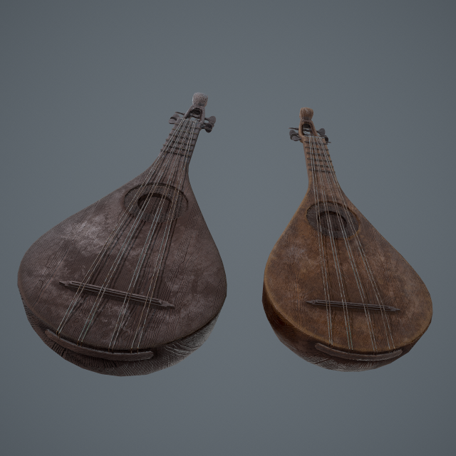 Medieval gittern top