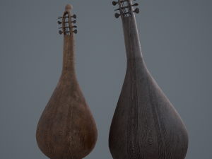 Medieval gittern 3D 模型