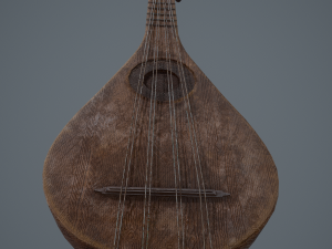 Medieval gittern 3D 模型