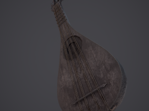 Medieval gittern 3D 模型