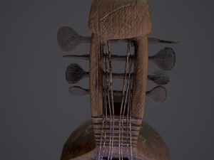 Medieval gittern 3D 模型