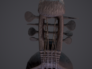 Medieval gittern 3D 模型