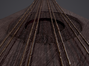 Medieval gittern 3D 模型