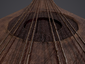 Medieval gittern 3D 模型