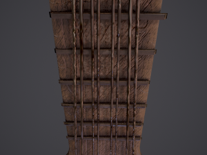 Medieval gittern 3D 模型