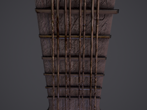 Medieval gittern 3D 模型