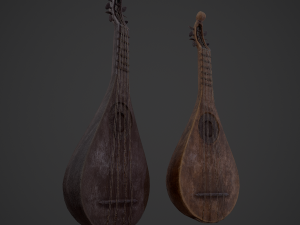 Medieval gittern 3D 模型