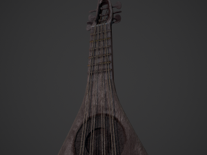 Medieval gittern 3D 模型