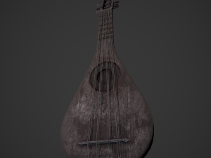 Medieval gittern 3D 模型