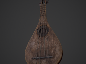 Medieval gittern 3D 模型